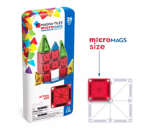 Magna Tiles | Micro Magna Tiles Travel Set ( Premium Toy )