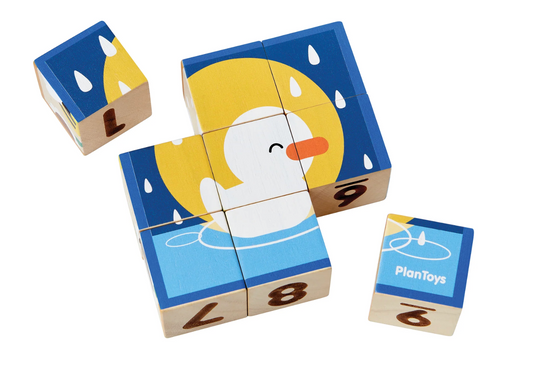 Plantoys | ANimal Puzzle cube