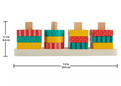 Fisher-price |  Wooden Shape Stacker Toddler Sorting Toy
