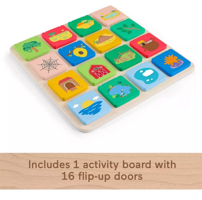 Fisher-price | Wooden Flip &Reveal Activity Board