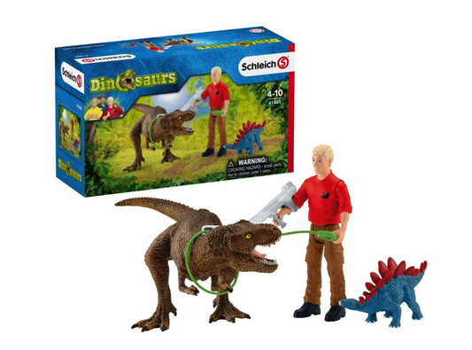 Schleich | T-rex Attack Figurine toy set